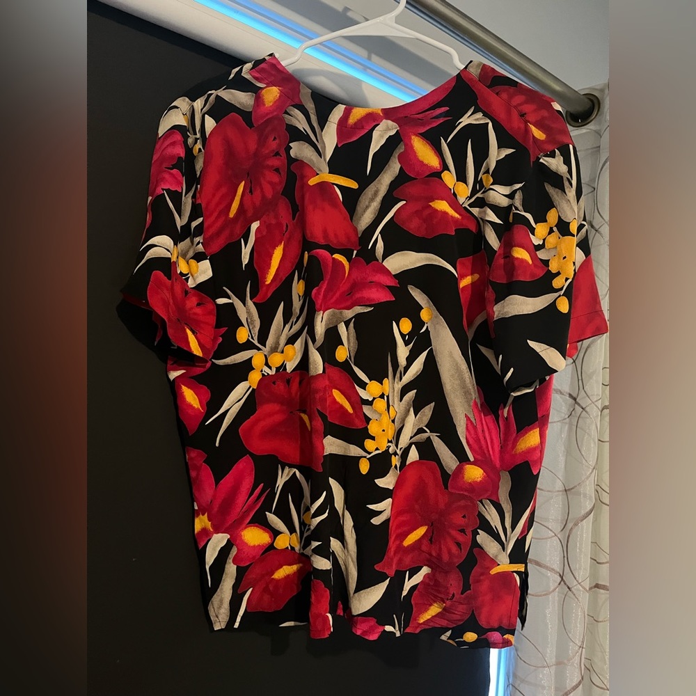 Vintage Jones NY Floral Blouse